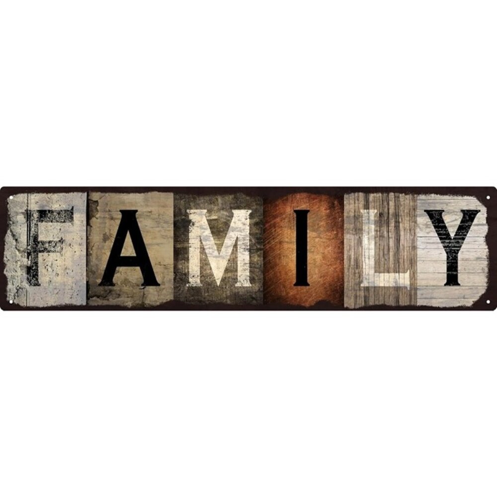 New Vintage Tin Sign Retro Metal Family Plaques Wall Art for Kitchen Bathroom